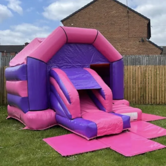 Combi Disco Castle Pink & Purple action shot 1