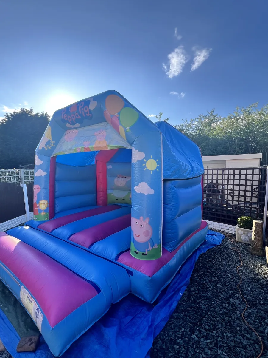 Pig Bouncy Castle action shot 1