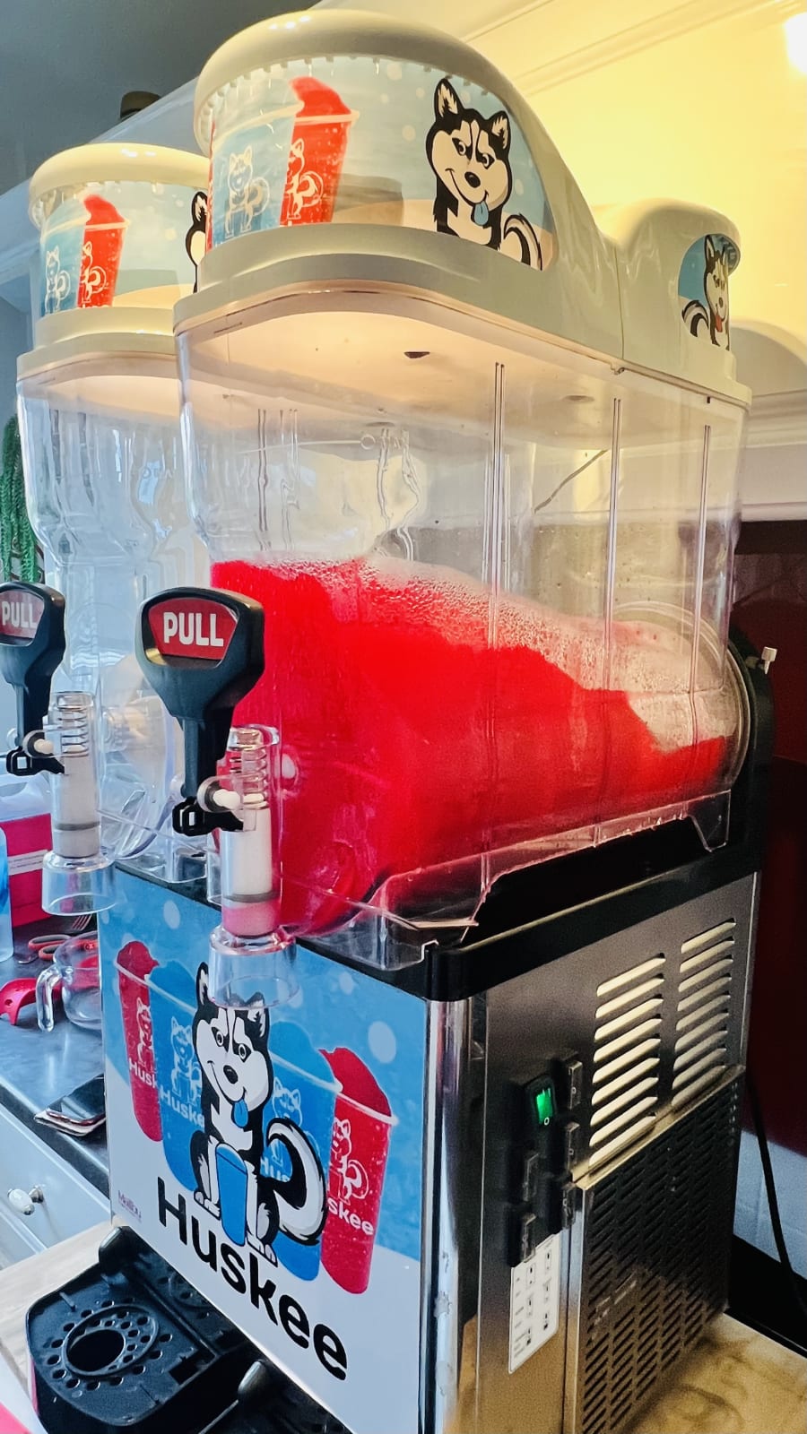 Slush Machine Twin Tank action shot 1
