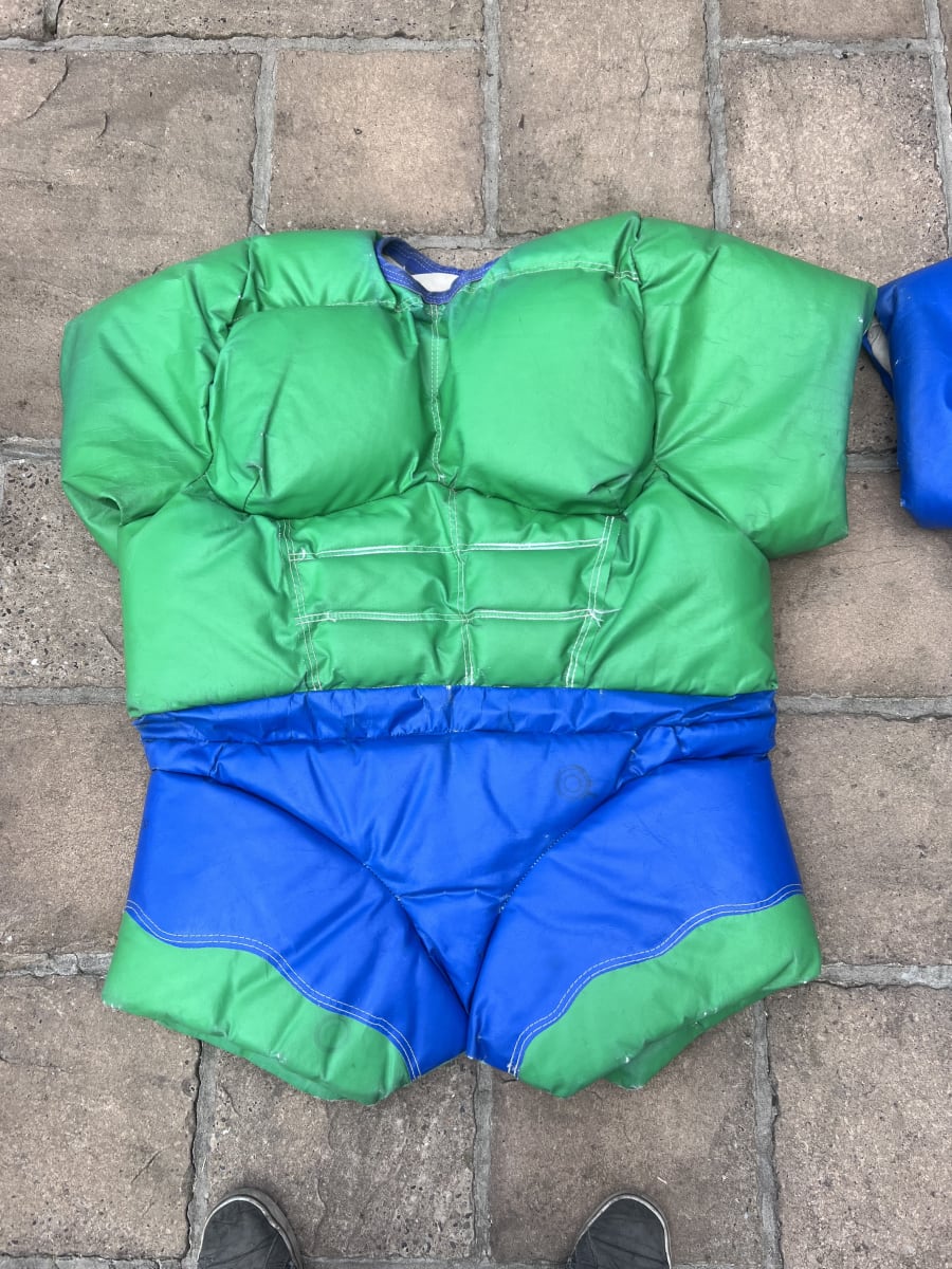 Child / Junior Super Hero Sumo Suits action shot 1