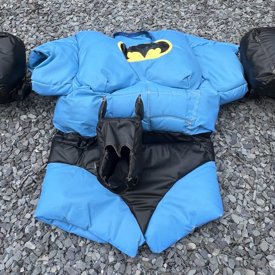 Adult / Teenager Super Hero Sumo Suits action shot 3